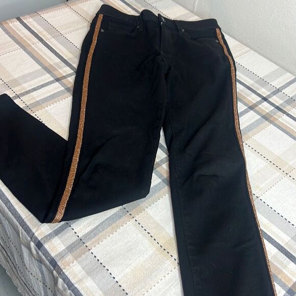 PAIGE pants with gold stripes - Picture 4 of 9